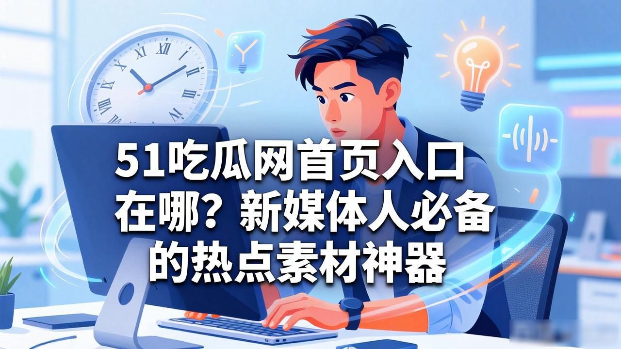 51吃瓜网首页入口在哪？新媒体人必备的热点素材神器