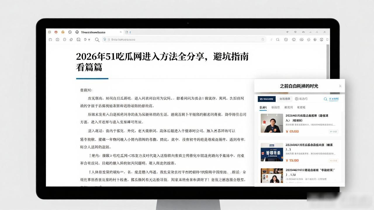 亲测有效！2026年51吃瓜网进入方法全分享，避坑指南看这篇